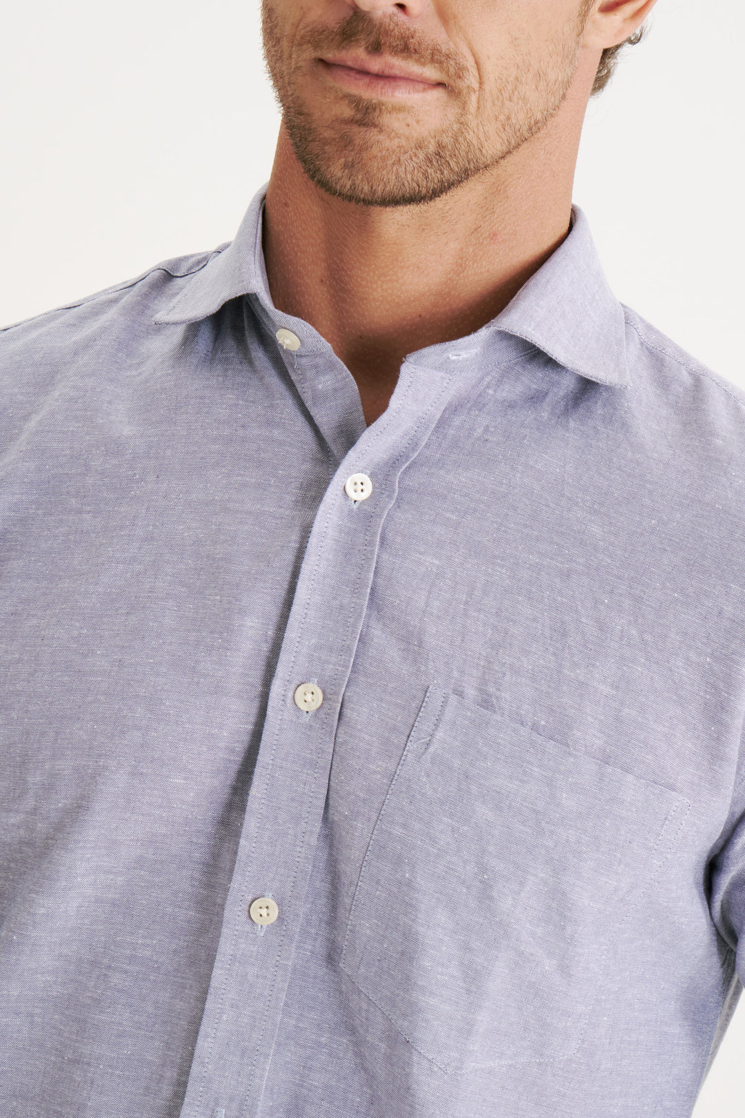 Camisa de Linho Lucca - Azul Claro