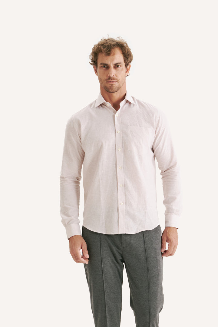 Camisa de Linho Lucca - Bege