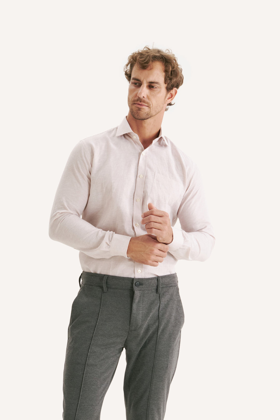 Camisa de Linho Lucca - Bege
