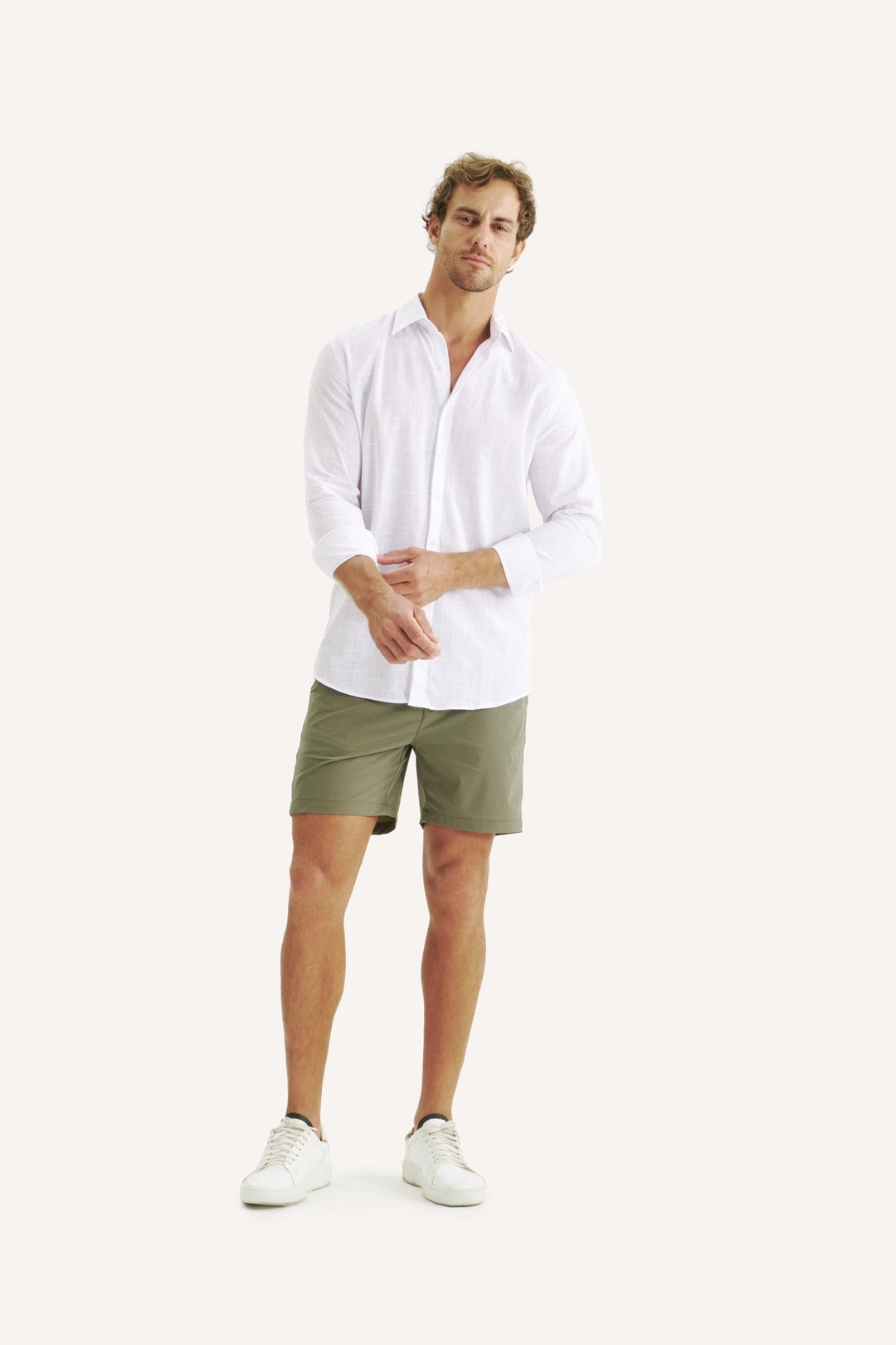 Camisa Cambray Manga Longa - Branca