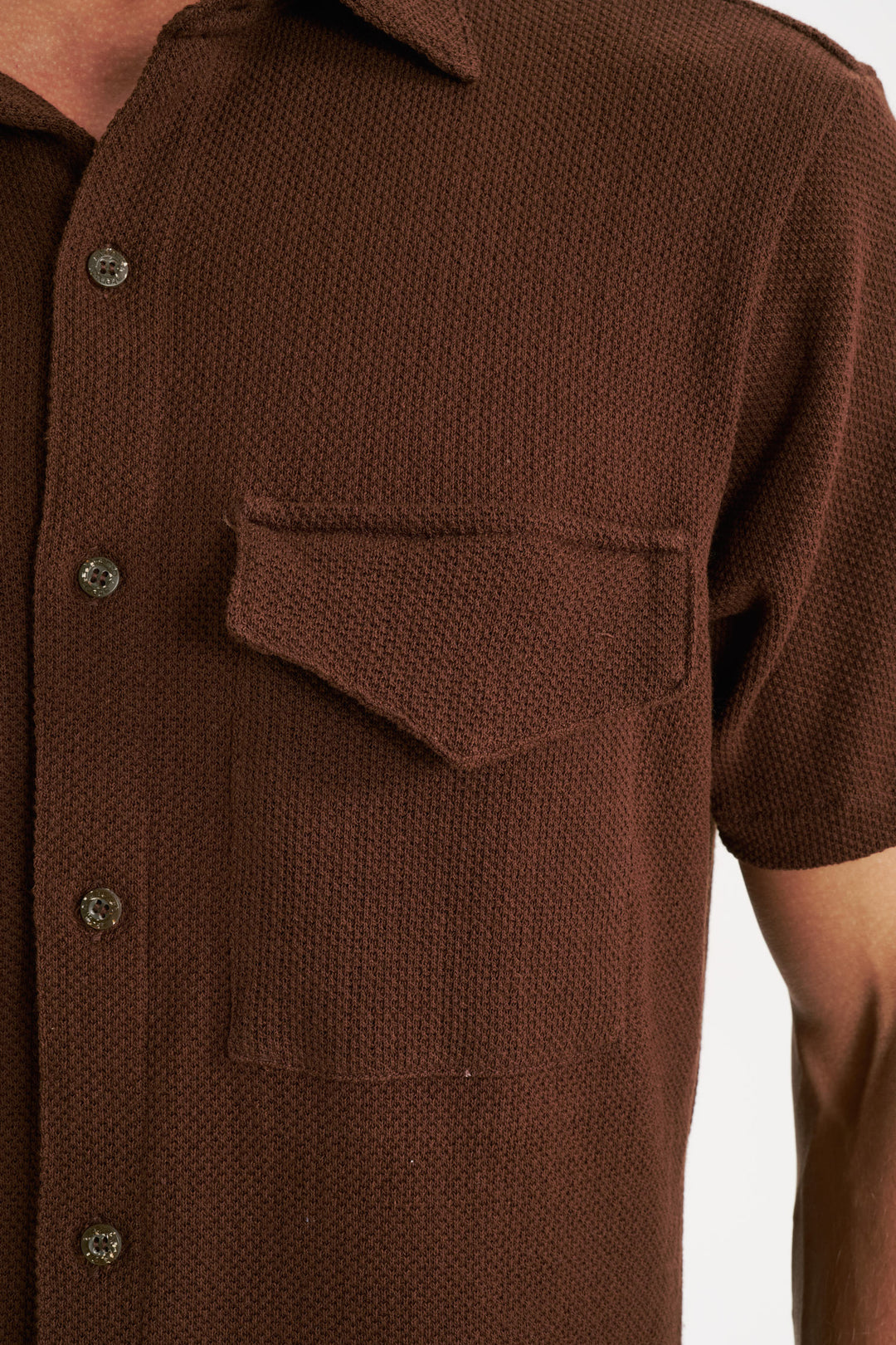 Camisa Texture - Marrom