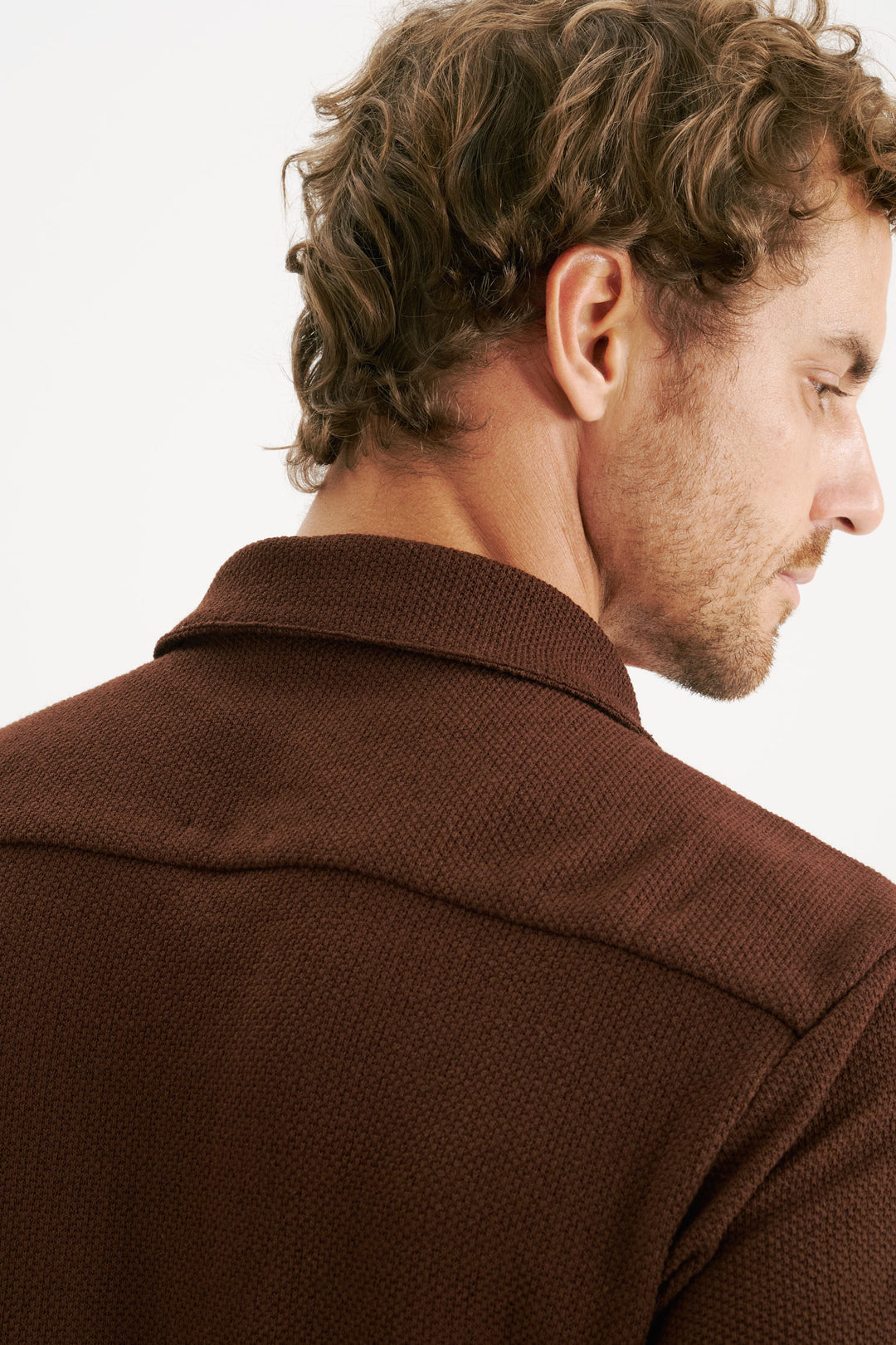 Camisa Texture - Marrom