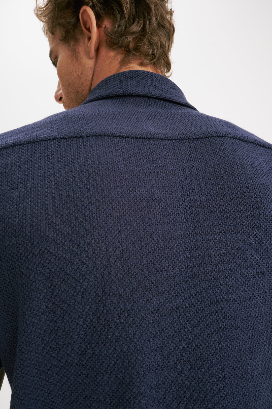 Camisa Texture - Azul Marinho