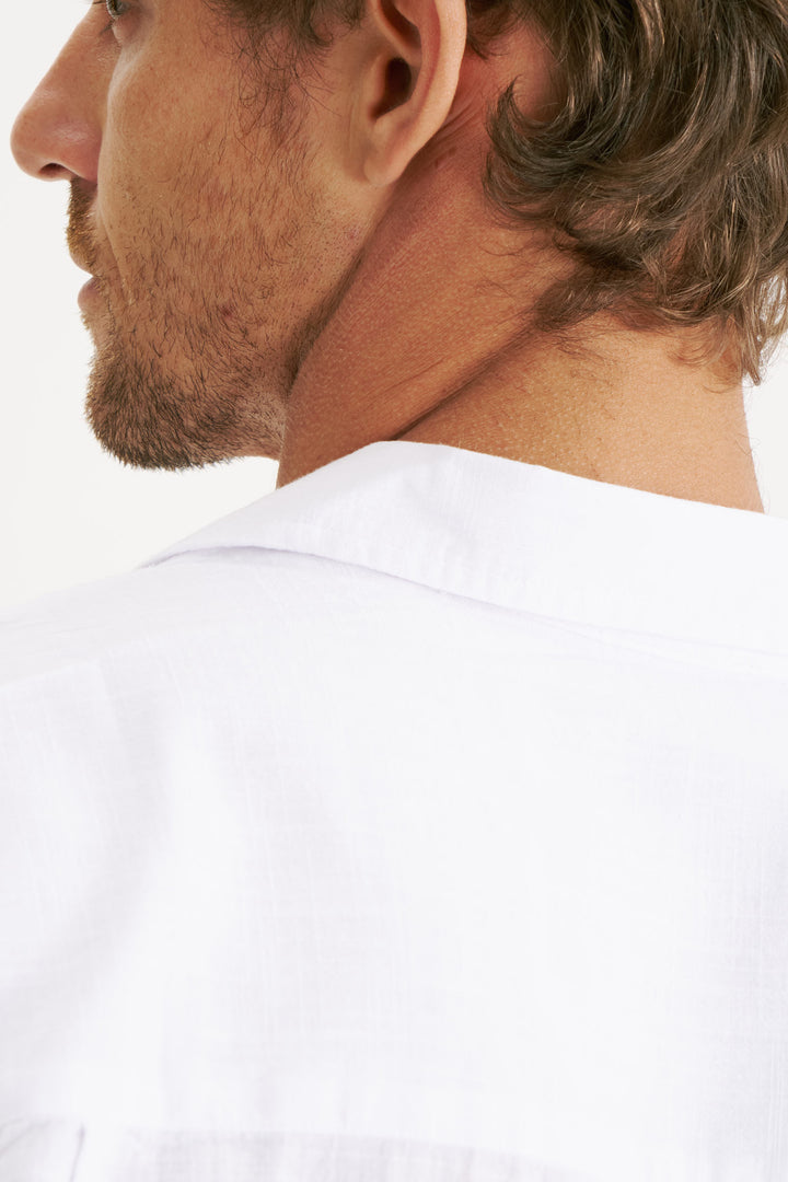 Camisa Cambray Gola Cubana - Branca