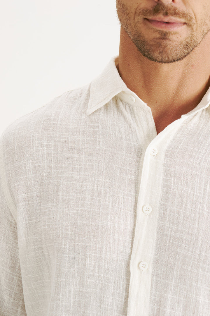 Camisa Mar Manga Longa - Branca