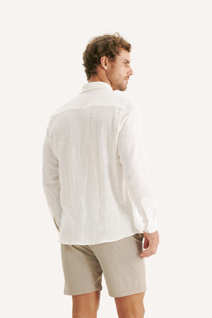 Camisa Mar Manga Longa - Branca