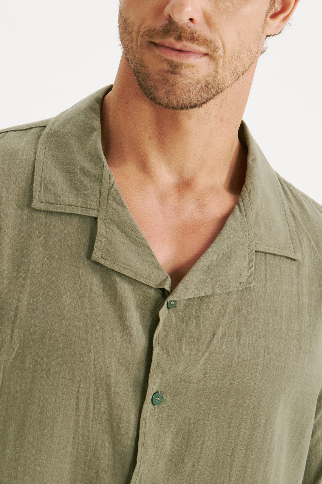 Camisa Cambray Gola Cubana - Verde