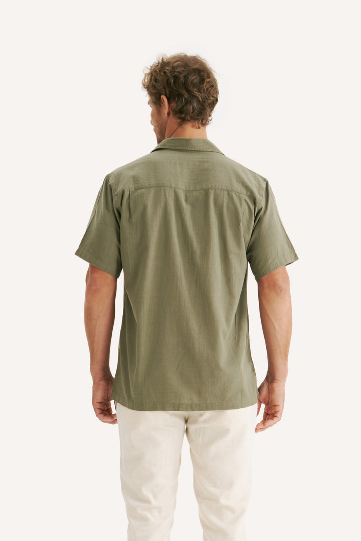 Camisa Cambray Gola Cubana - Verde