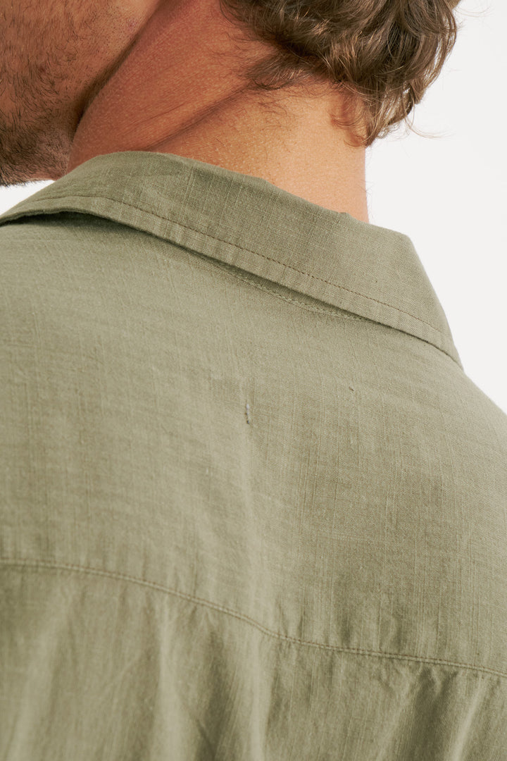 Camisa Cambray Gola Cubana - Verde