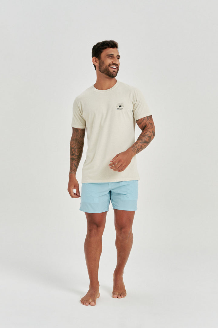 Boardshort Recorte- Azul Claro