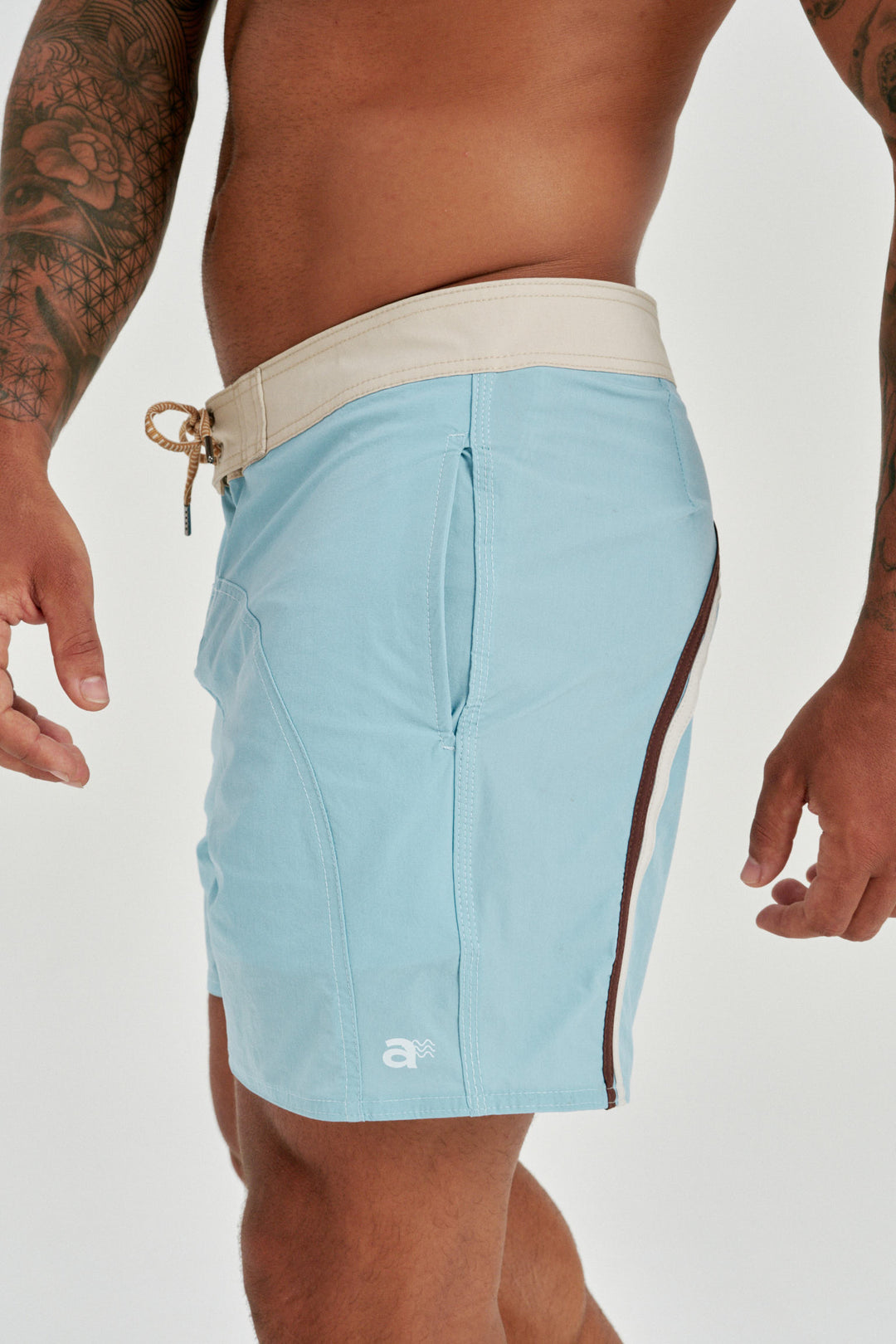 Boardshort Recorte- Azul Claro