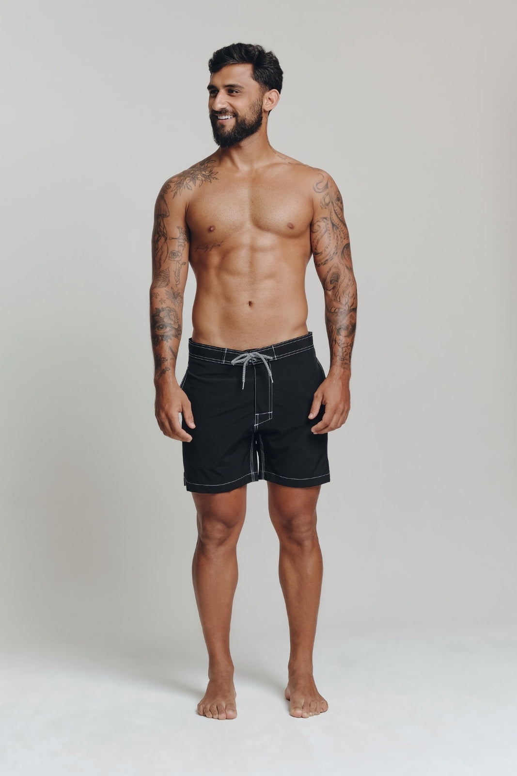 Boardshort Old-school - Preto