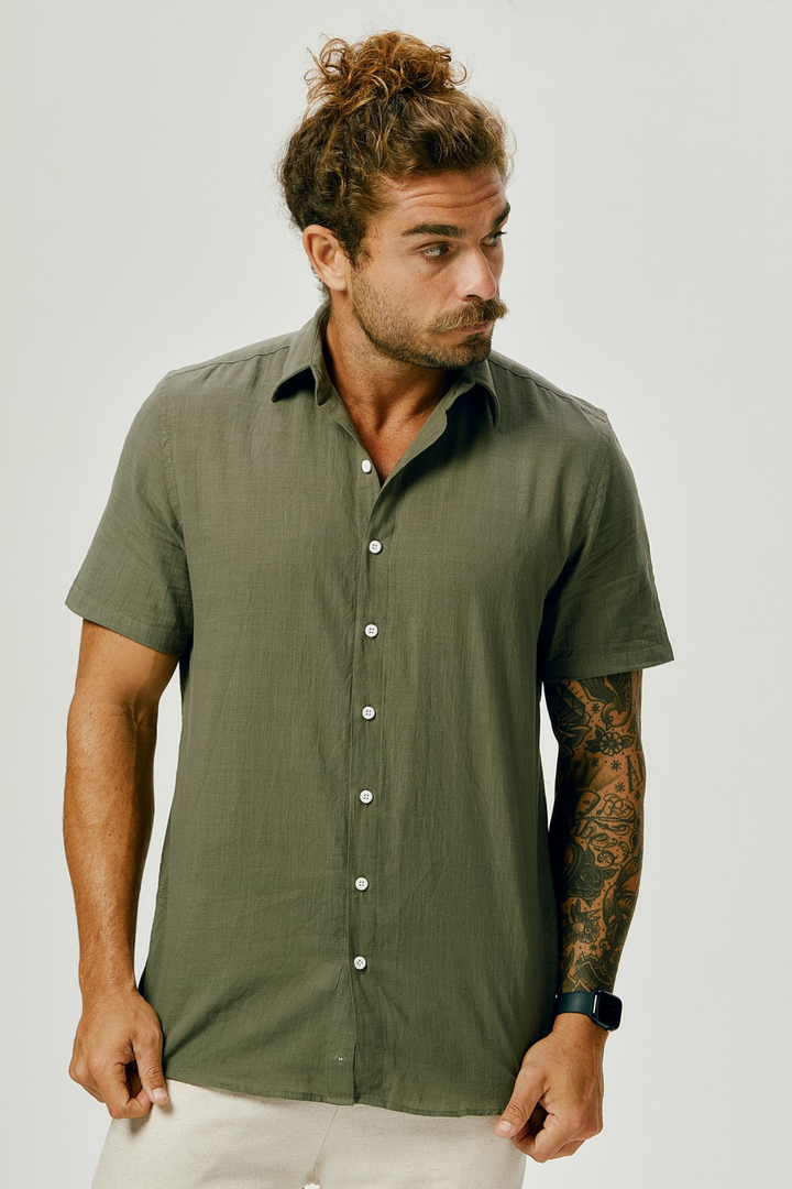 Camisa Cambray - Verde