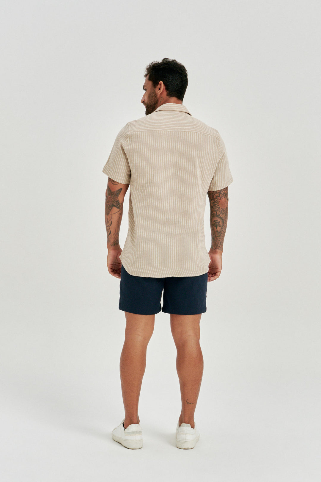 Camisa Stripe Listrada - Creme