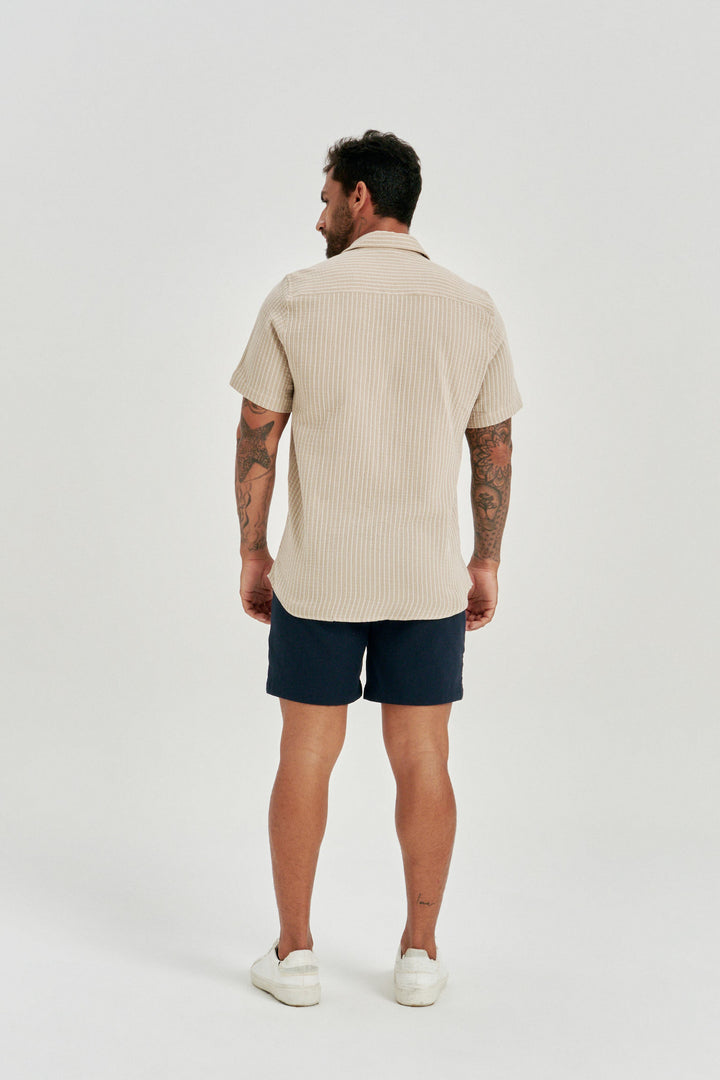 Camisa Stripe Listrada - Creme
