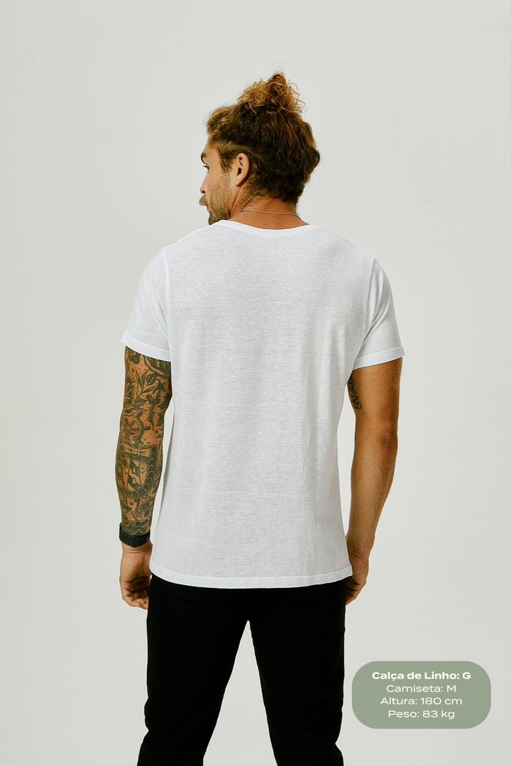 Camiseta de Linho Belga - Caqui