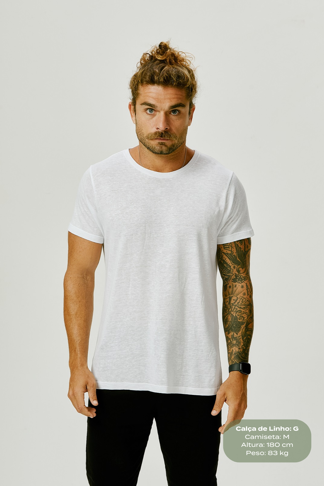 Camiseta de Linho Belga - Caqui