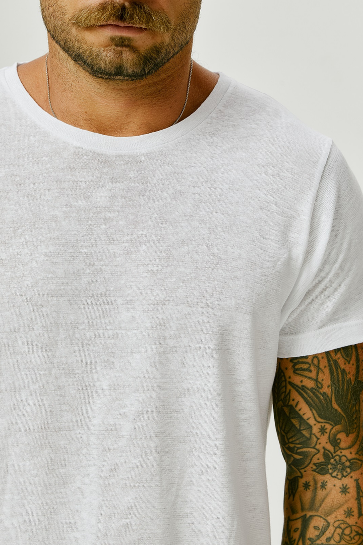 Camiseta de Linho Belga - Caqui