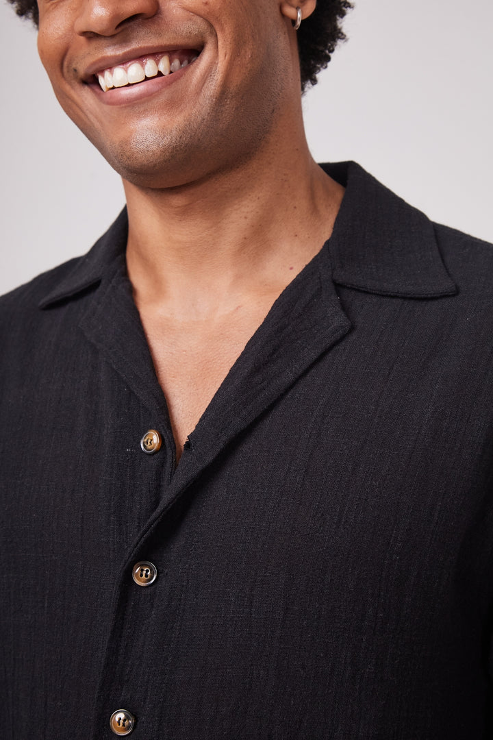 Camisa Rustic Gola Cubana - Preta