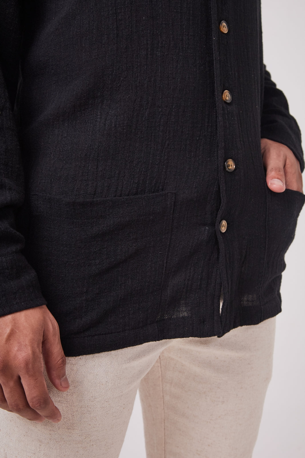 Camisa Rustic Gola Cubana - Preta