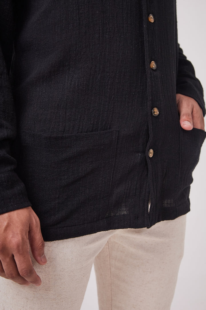 Camisa Rustic Gola Cubana - Preta