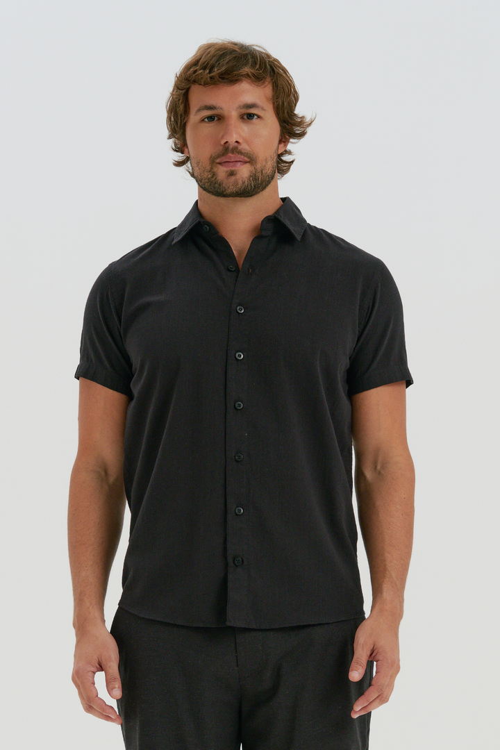 Camisa Cambray - Preta