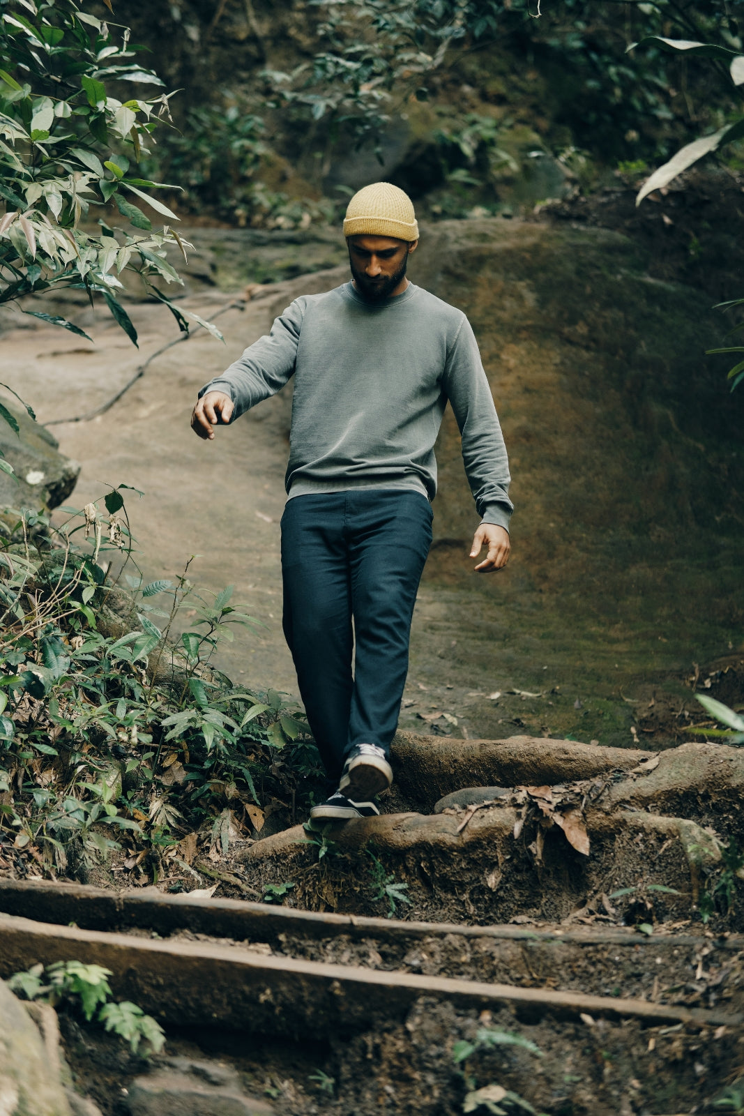 Blusa de Moletom Stone Orvalho - Cinza