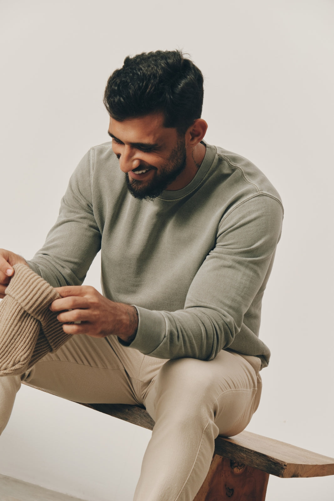 Blusa de Moletom Stone Orvalho - Verde