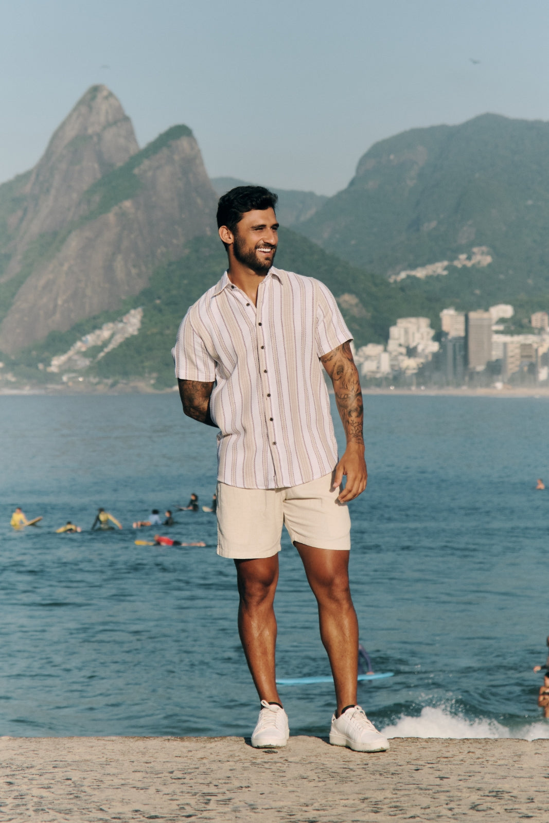 Camisa Texturizada Atlântica - Off-White