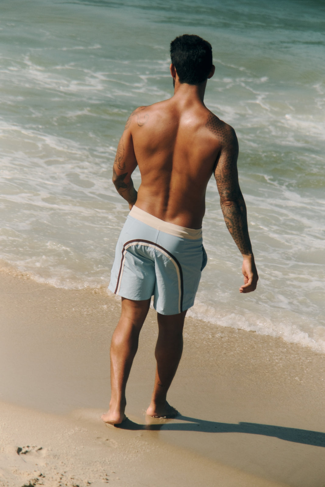 Boardshort Recorte- Azul Claro