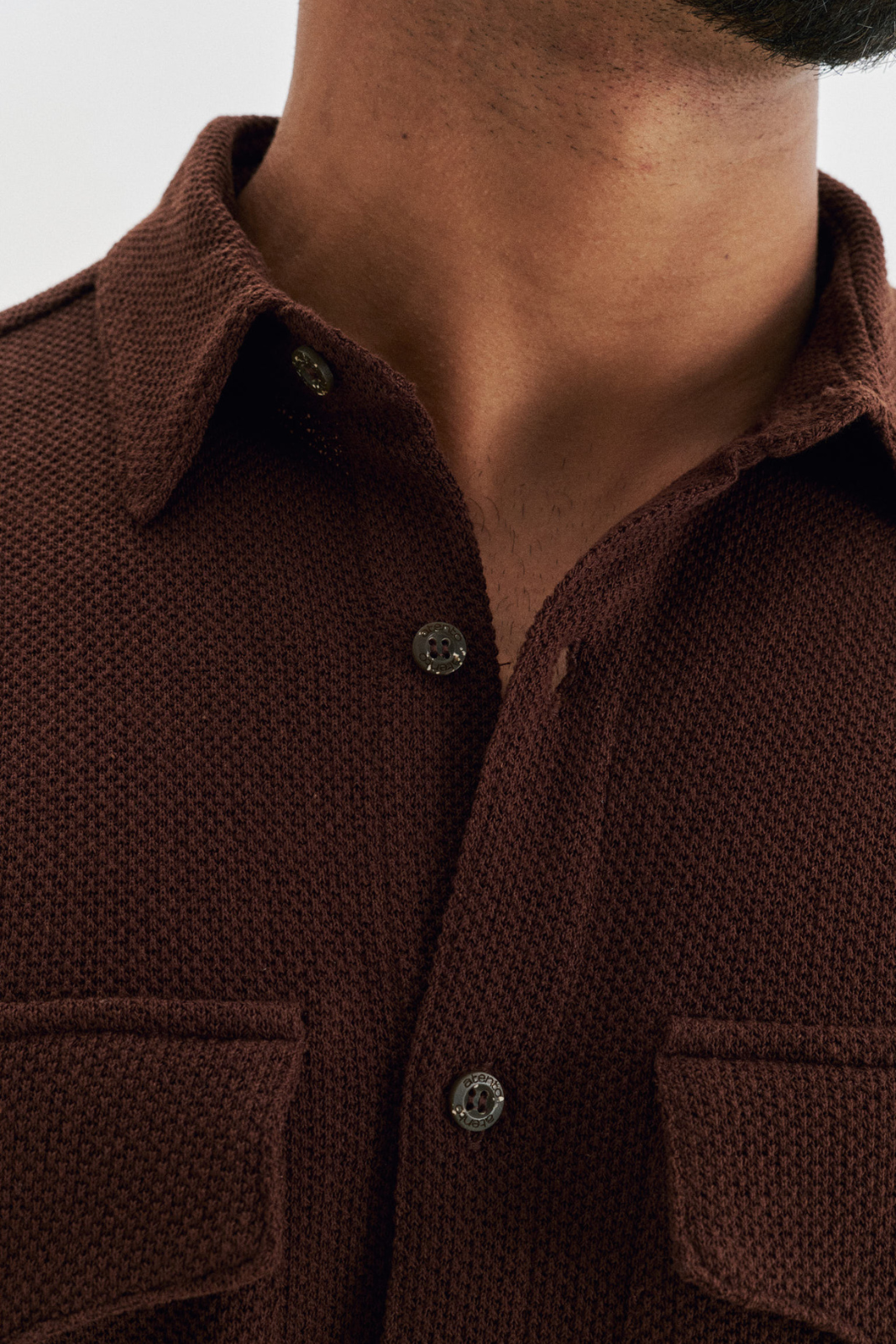 Camisa Texture - Marrom
