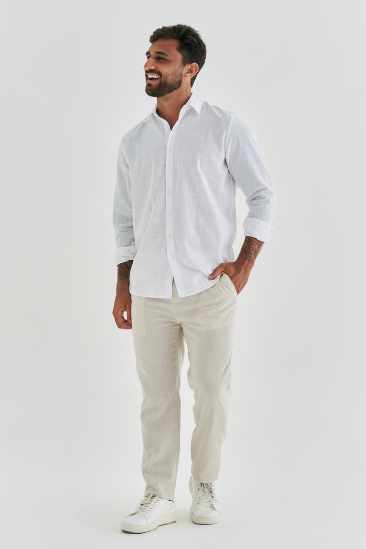 Calça de Linho Riviera - Natural