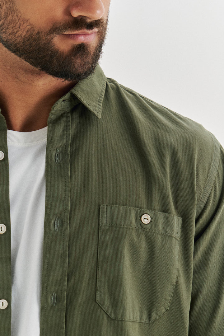Camisa OverShirt Sarja Utility - Verde