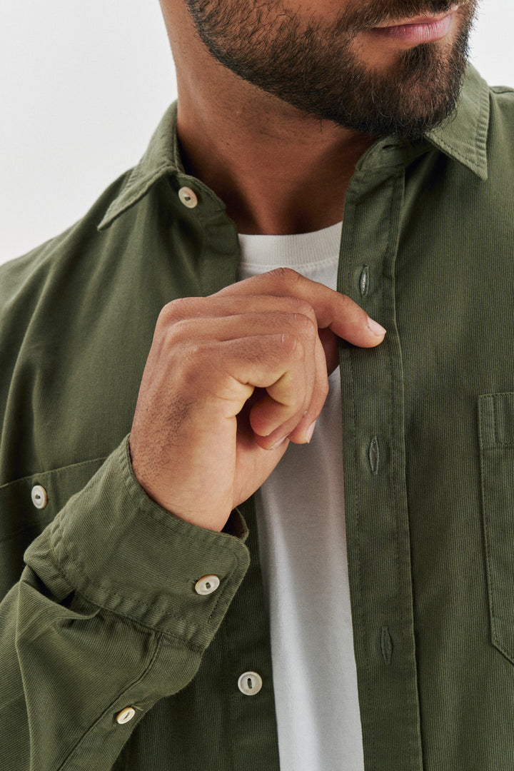 Camisa OverShirt Sarja Utility - Verde