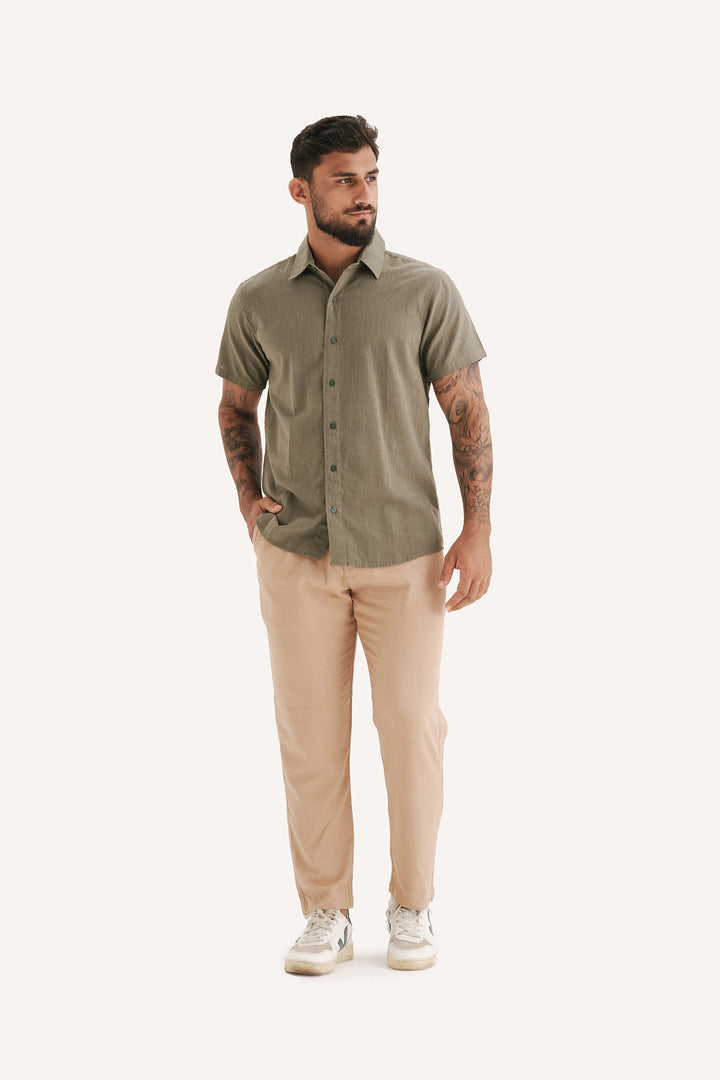 Camisa Cambray - Verde