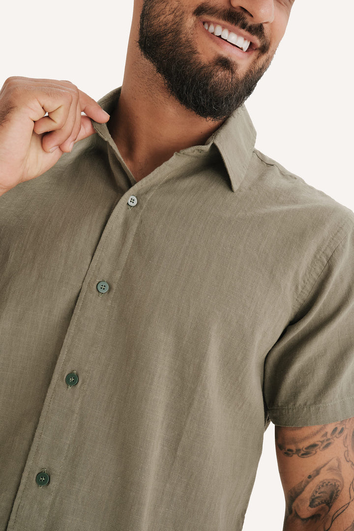 Camisa Cambray - Verde