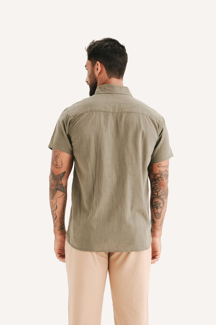 Camisa Cambray - Verde