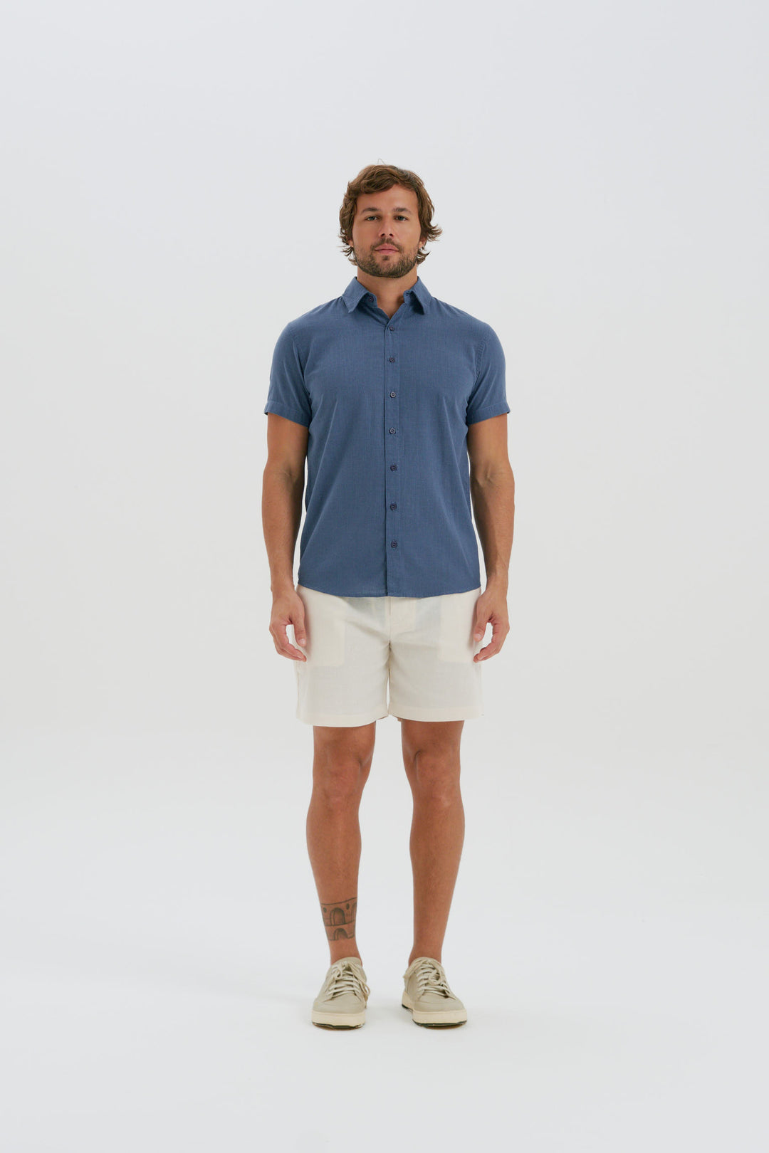 Camisa Cambray - Azul Shadow