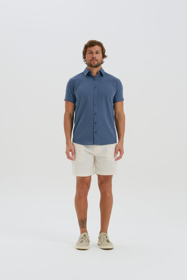 Camisa Cambray - Azul Shadow