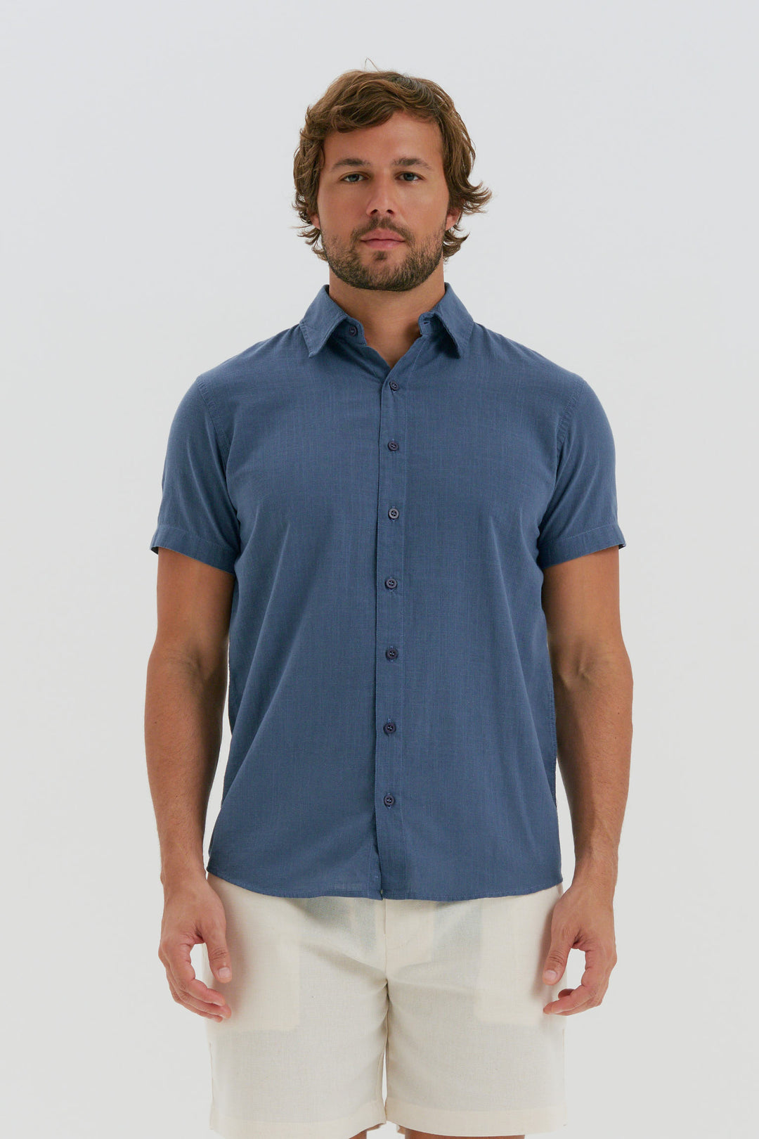Camisa Cambray - Azul Shadow
