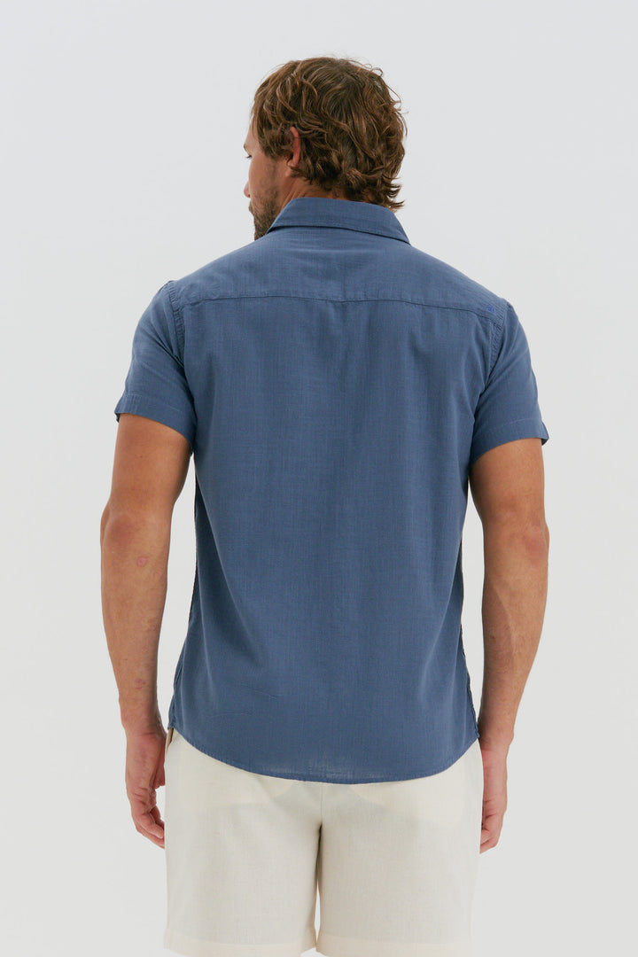 Camisa Cambray - Azul Shadow