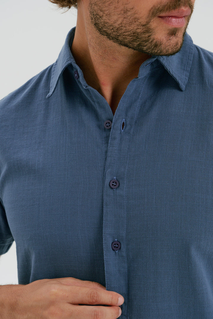 Camisa Cambray - Azul Shadow