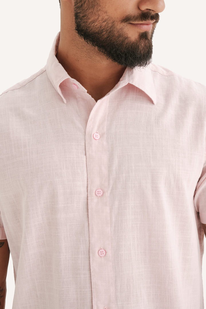 Camisa Cambray - Rosa Claro