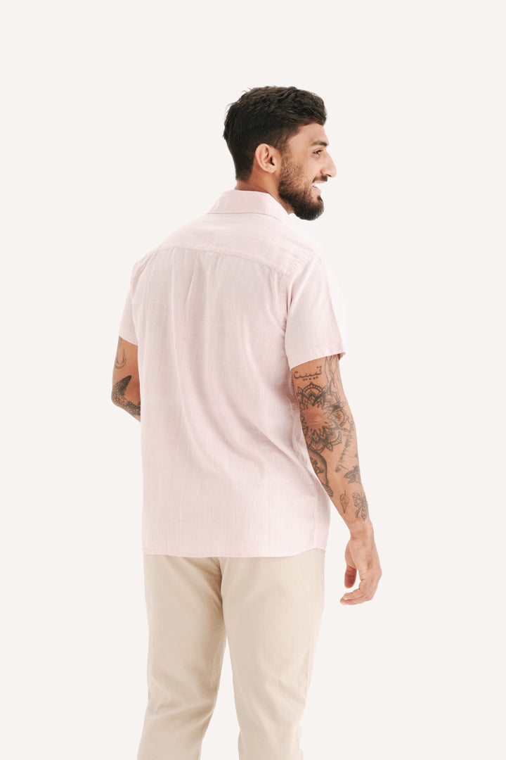Camisa Cambray - Rosa Claro