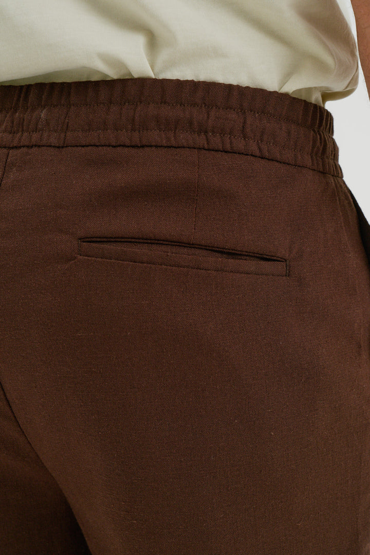 Short de Linho Caraíva - Marrom