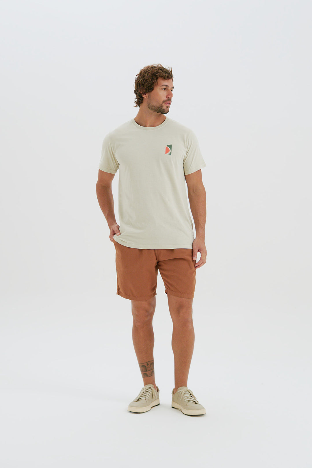 Short Sarja Walk Ocean - Caramelo