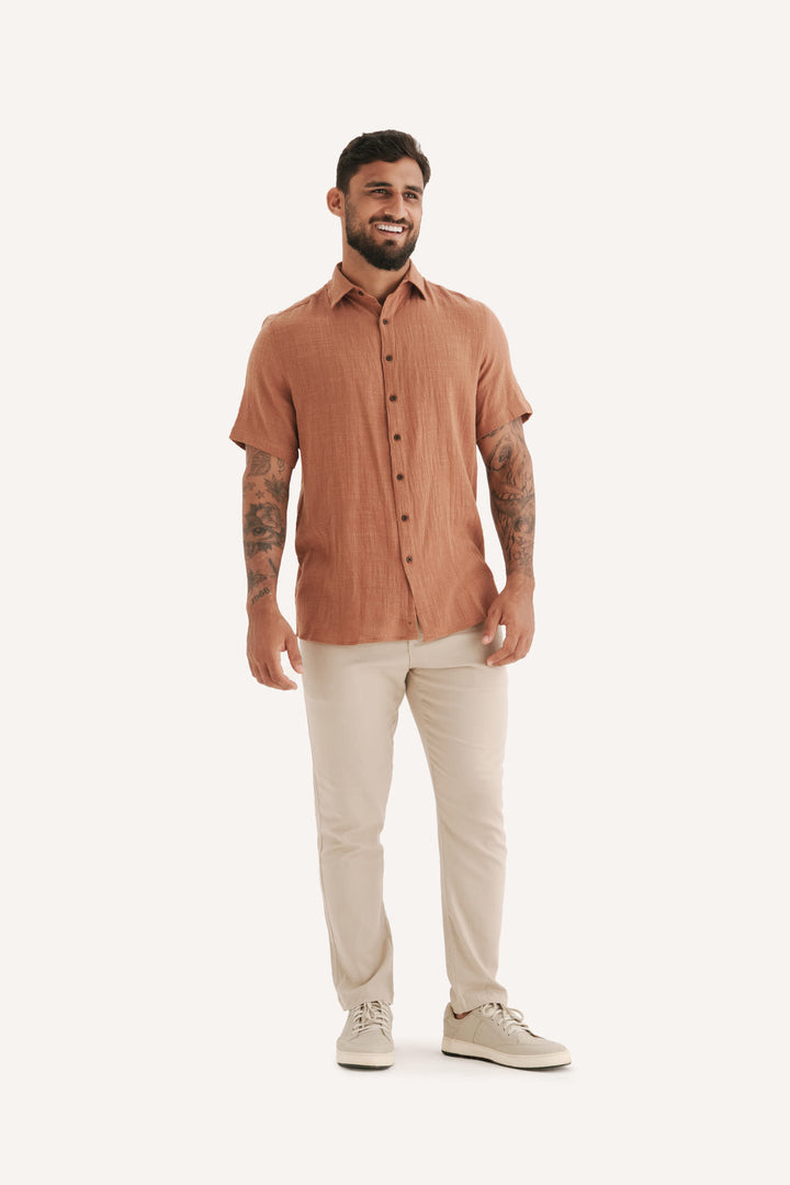 Camisa Mar - Marrom