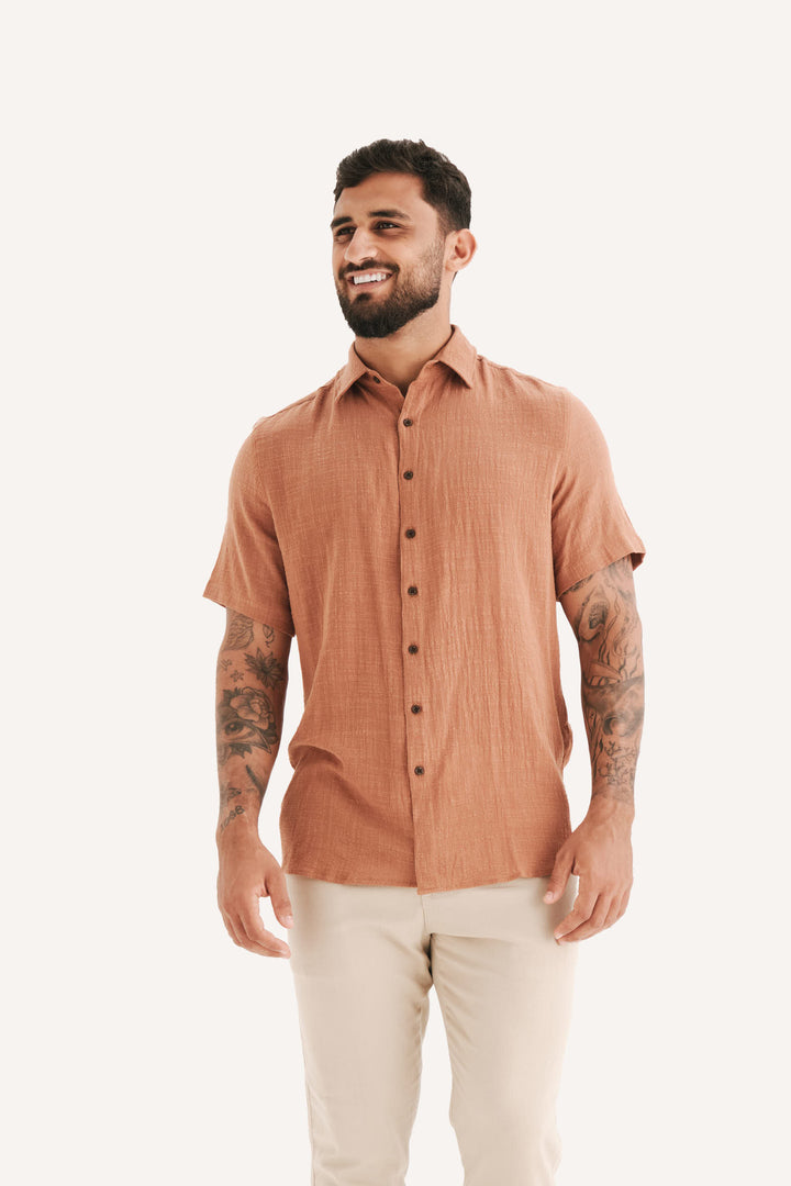 Camisa Mar - Marrom