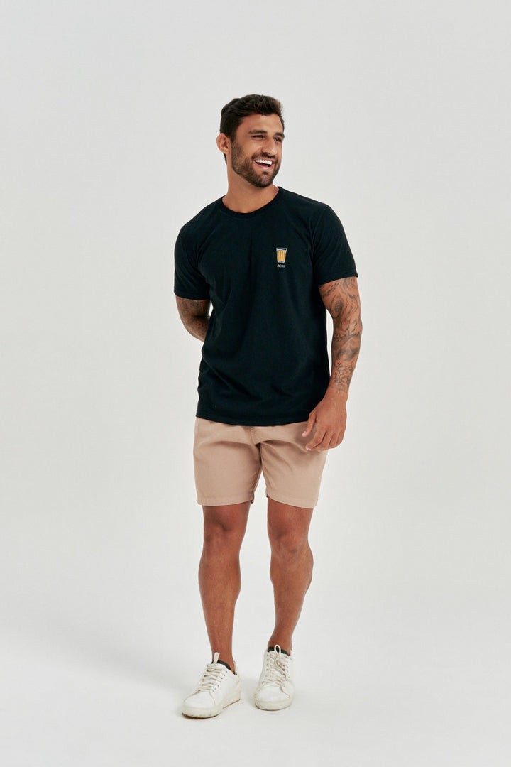Camiseta Estampa - Entre Histórias - Preta