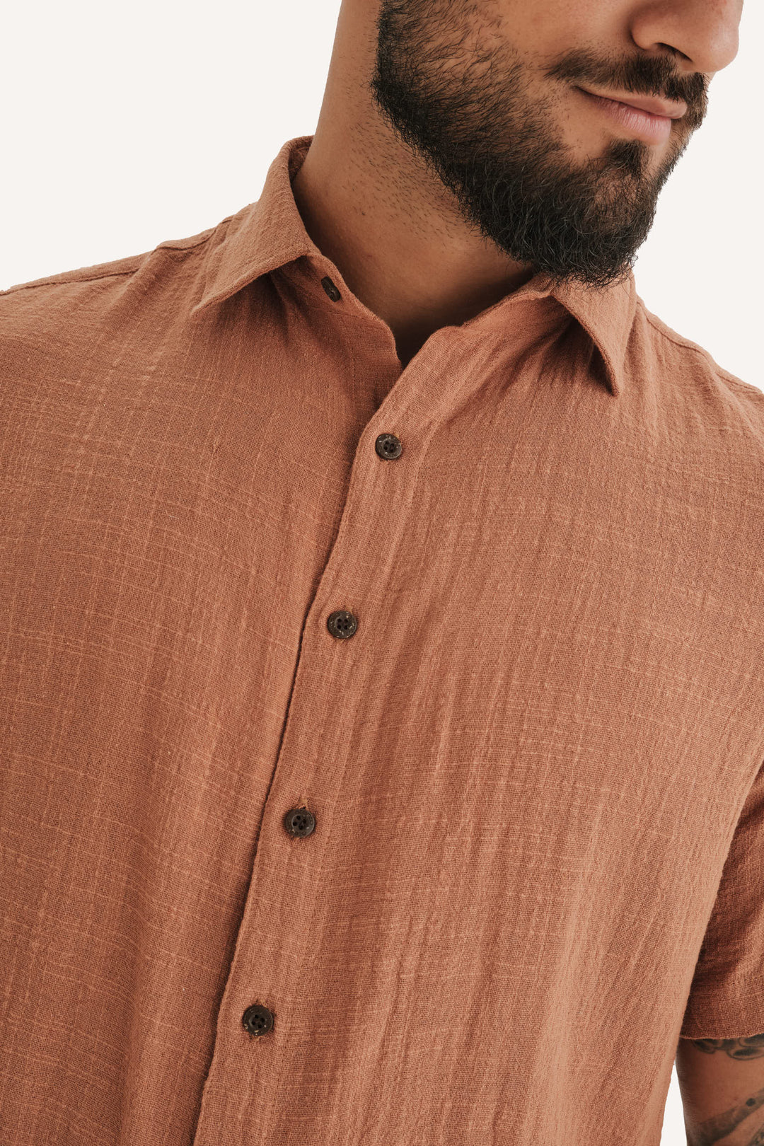 Camisa Mar - Marrom